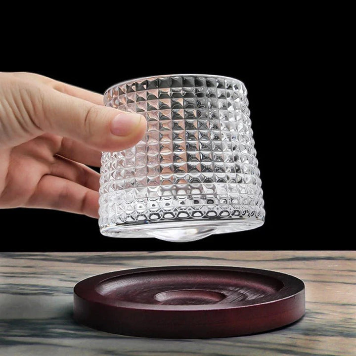Elegant Roterende Whiskyglass för Vuxna
