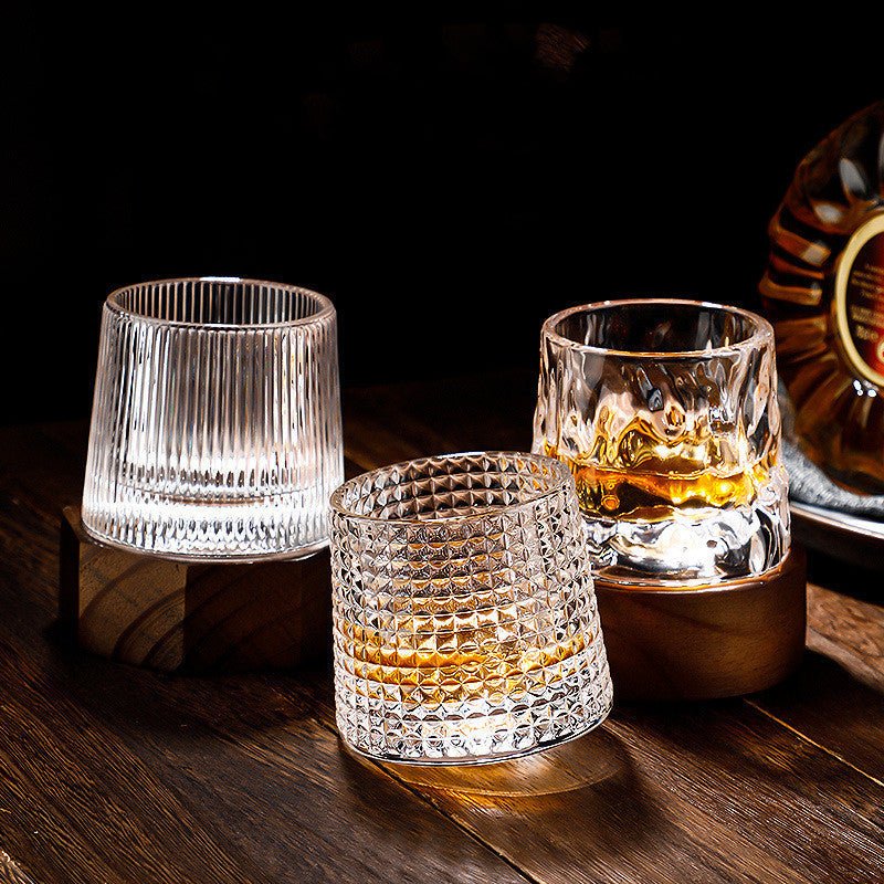 Elegant Roterende Whiskyglass för Vuxna