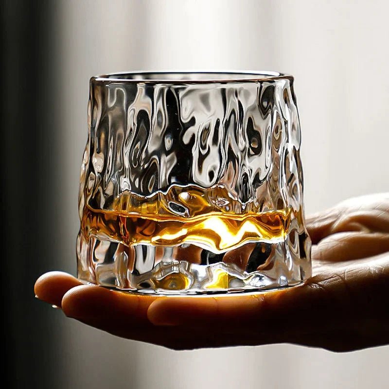 Elegant Roterende Whiskyglass för Vuxna