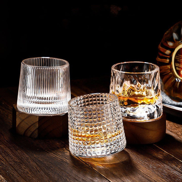 Elegant Roterende Whiskyglass för Vuxna
