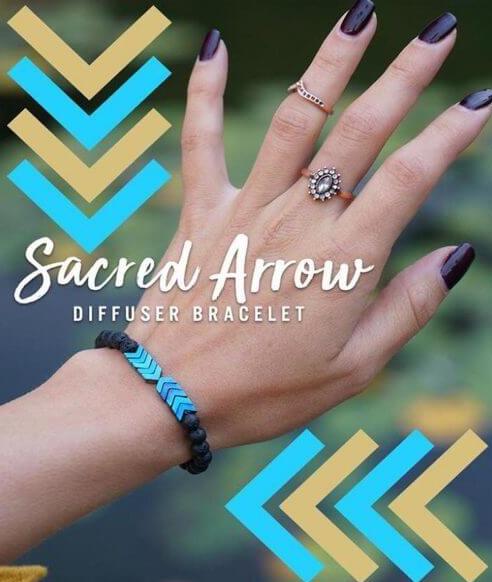 Sacred Arrow Diffuser Armband för Kvinnor
