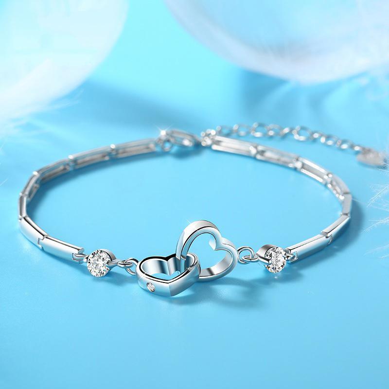 Sjelesöster Hjerte Armband - Glittrande Evig Kjärlighet