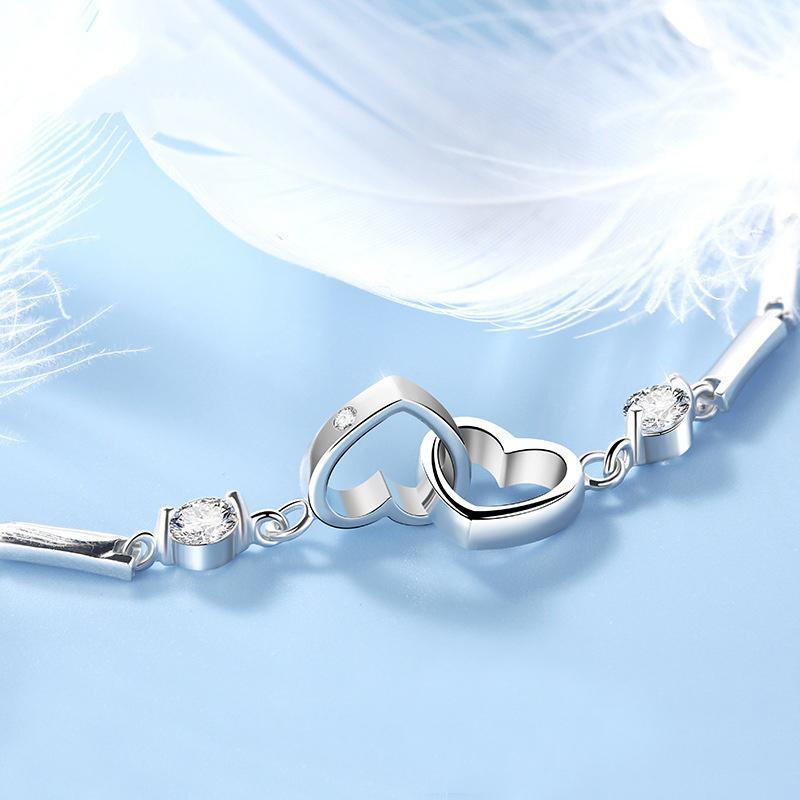 Sjelesöster Hjerte Armband - Glittrande Evig Kjärlighet