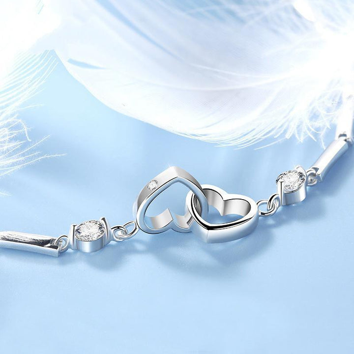 Sjelesöster Hjerte Armband - Glittrande Evig Kjärlighet