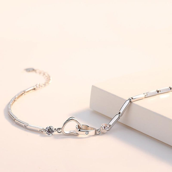 Sjelesöster Hjerte Armband - Glittrande Evig Kjärlighet