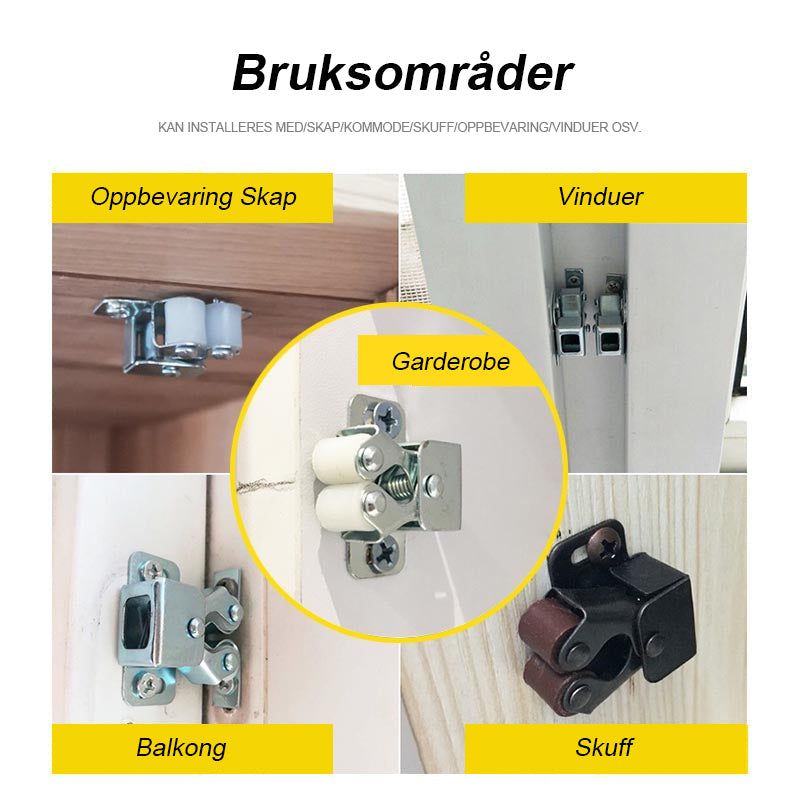 Klassisk Skapdörgrep i Rustfritt Stål - Hållbara Låser