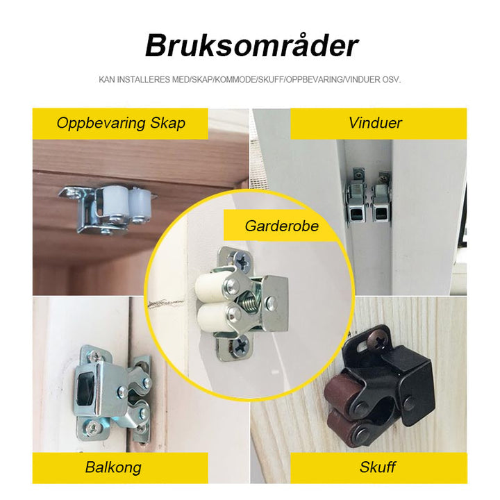 Klassisk Skapdörgrep i Rustfritt Stål - Hållbara Låser