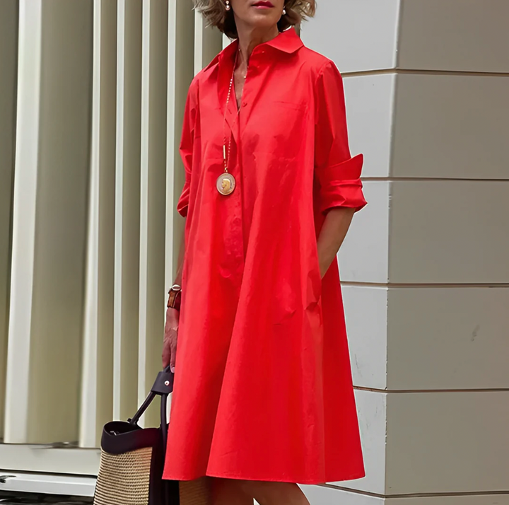 Elegant Skjortklänning – Klassisk Stil | Mångsidig | Bekväm