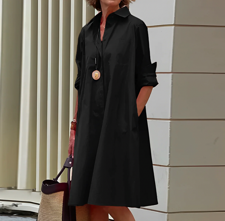 Elegant Skjortklänning – Klassisk Stil | Mångsidig | Bekväm