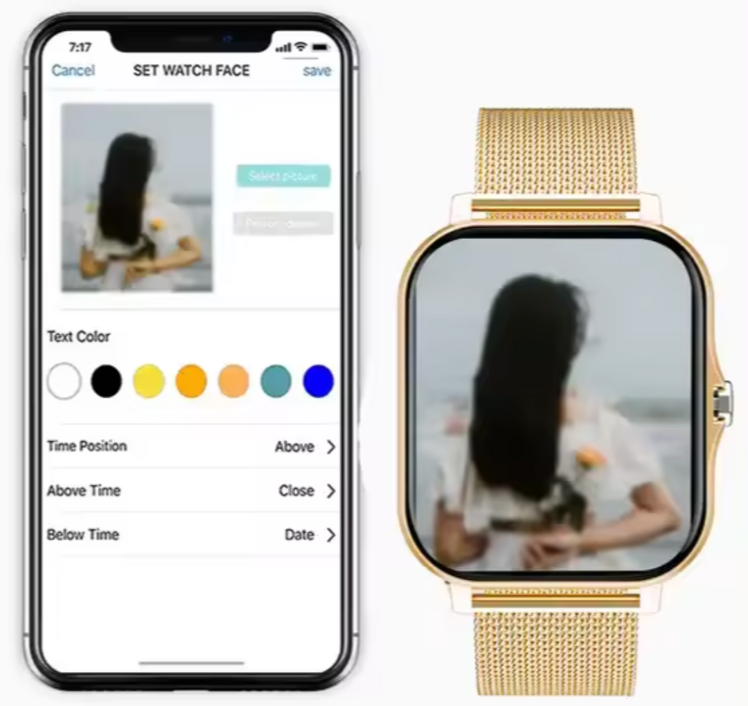 Smartklokke för Kvinnor - Helsetracking och Elegant Design