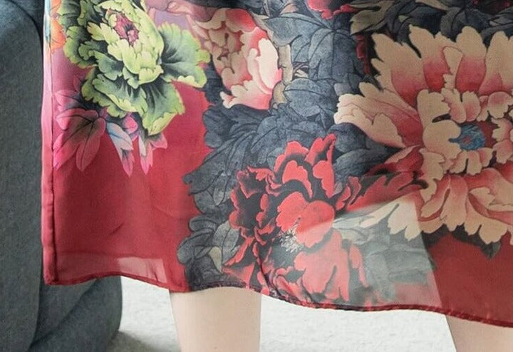 Elegant damklänning i mjuk