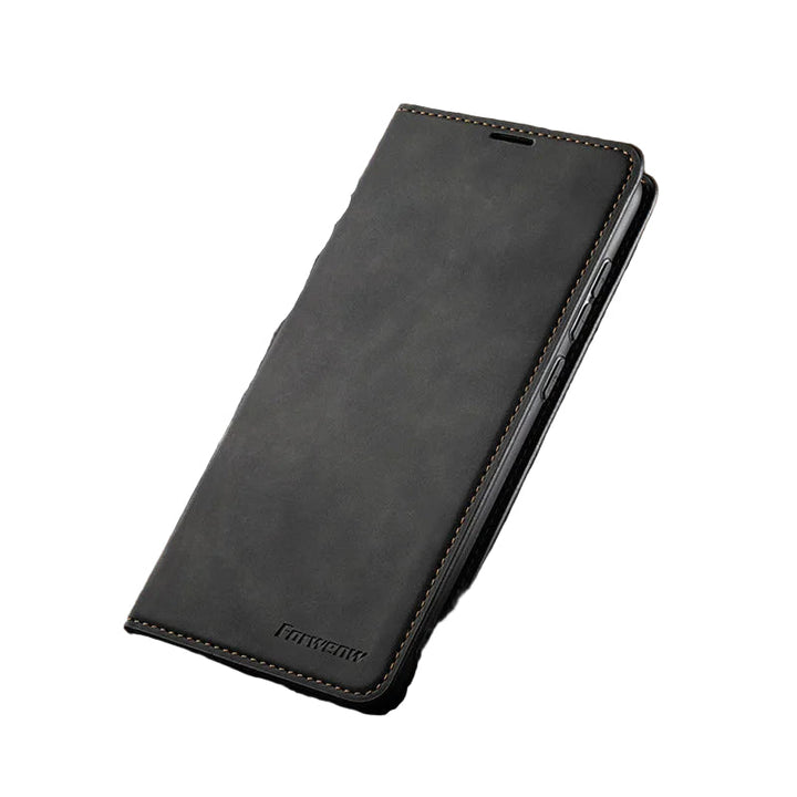 Magnetisk iPhone-deksel i Premium Läder för Män och Kvinnor