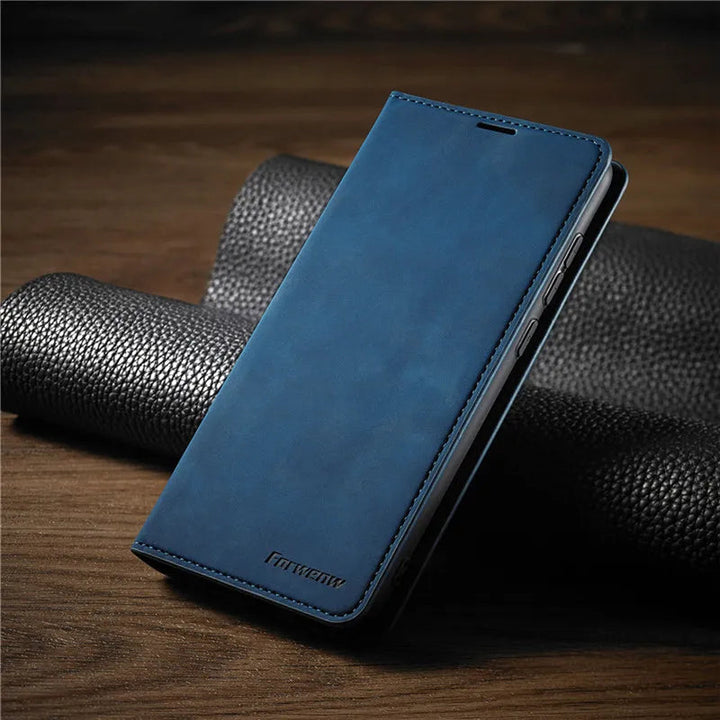 Magnetisk iPhone-deksel i Premium Läder för Män och Kvinnor