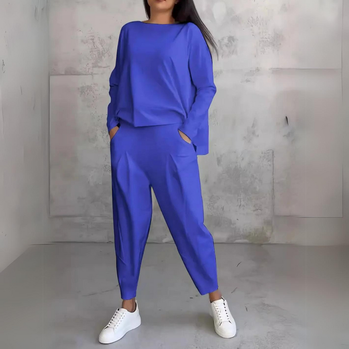 Dam Elegant Tvådelad Set för Komfort och Stil
