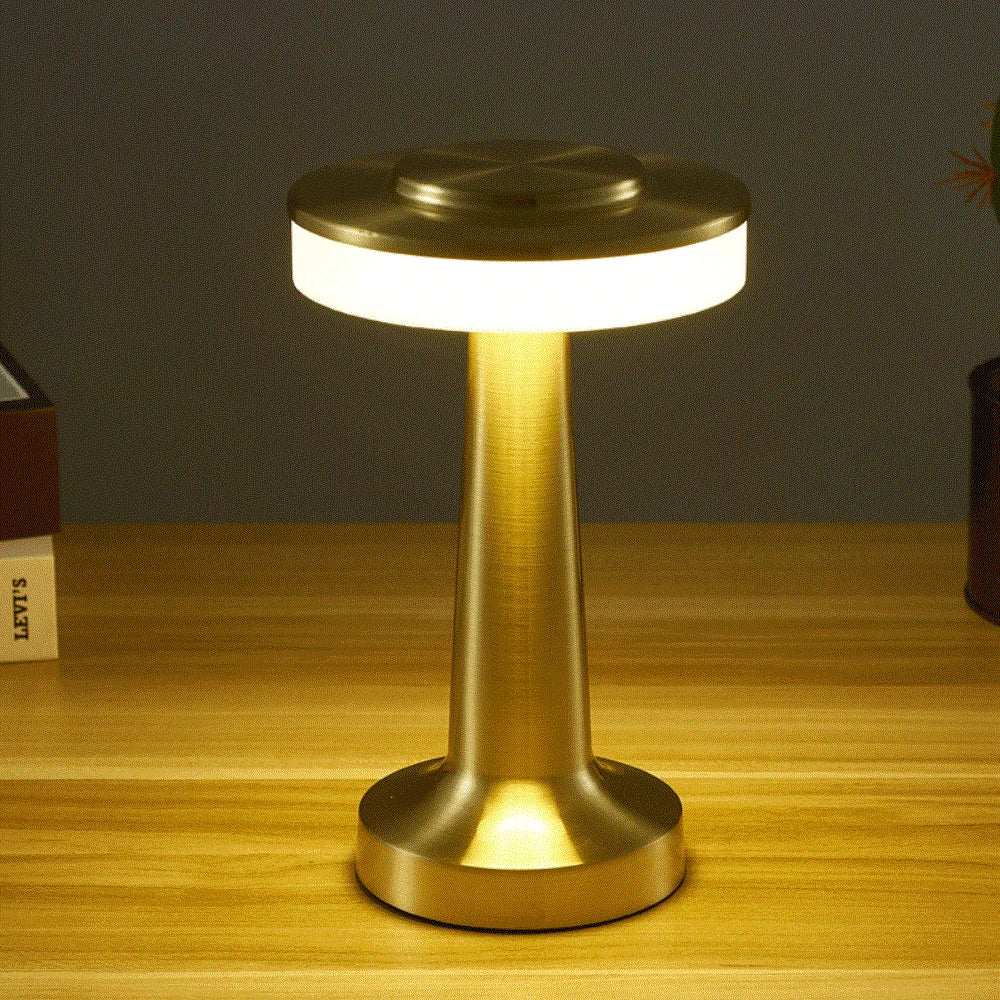 Elegant Trådlös Bordslampa med Dimmbart Ljus