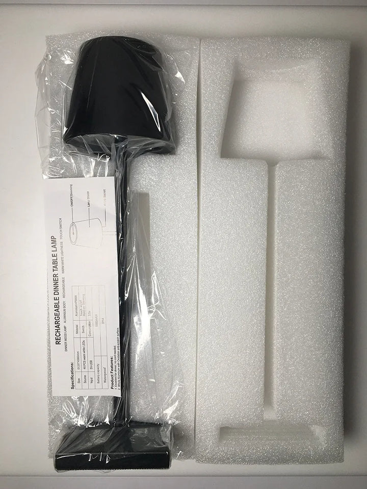 Nordiclight | Trådlös Uppladdningsbar Bordslampa | USB Laddning