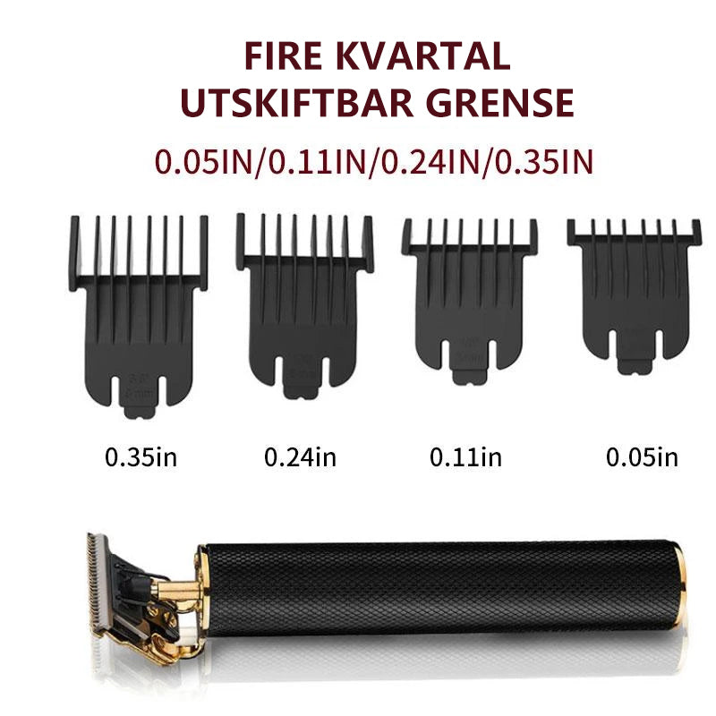 Trådlös hårtrimmer för män - Precision och stil - Vattentät