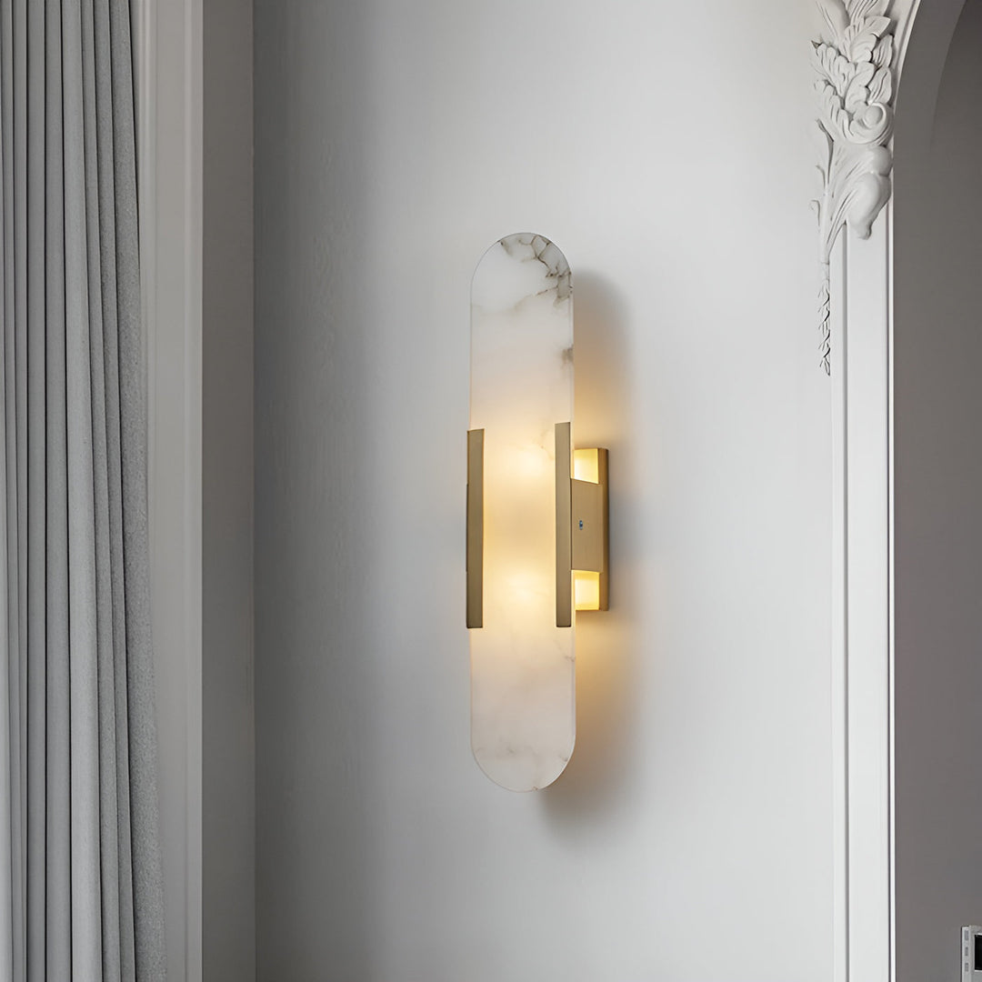 Vägglampa i Alabast | Elegant Design | Tidlös Skönhet