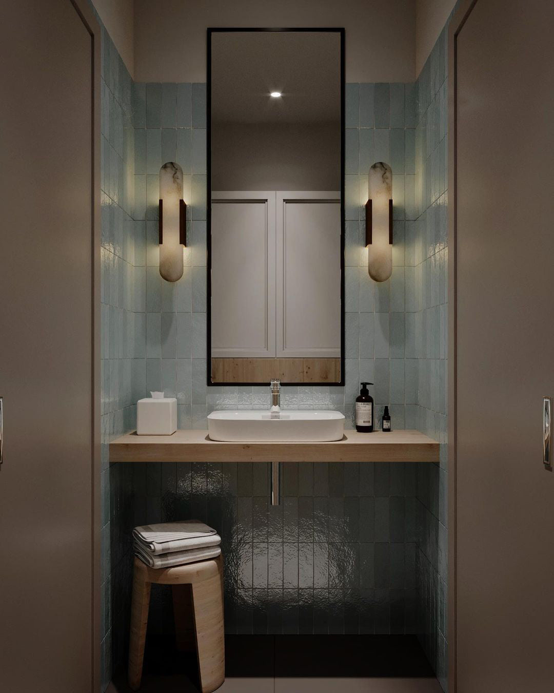 Vägglampa i Alabast | Elegant Design | Tidlös Skönhet