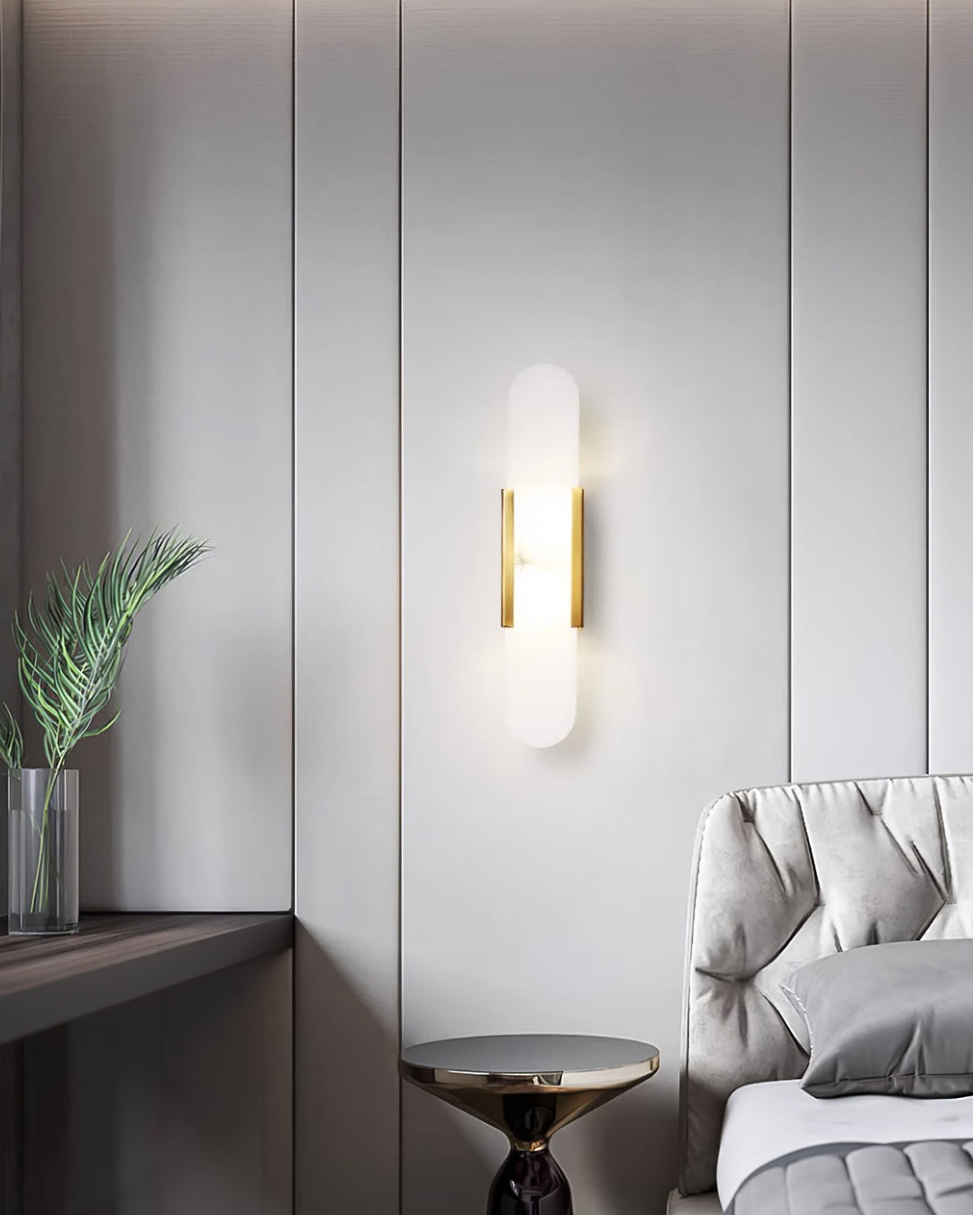 Vägglampa i Alabast | Elegant Design | Tidlös Skönhet
