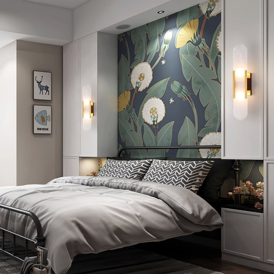 Vägglampa i Alabast | Elegant Design | Tidlös Skönhet