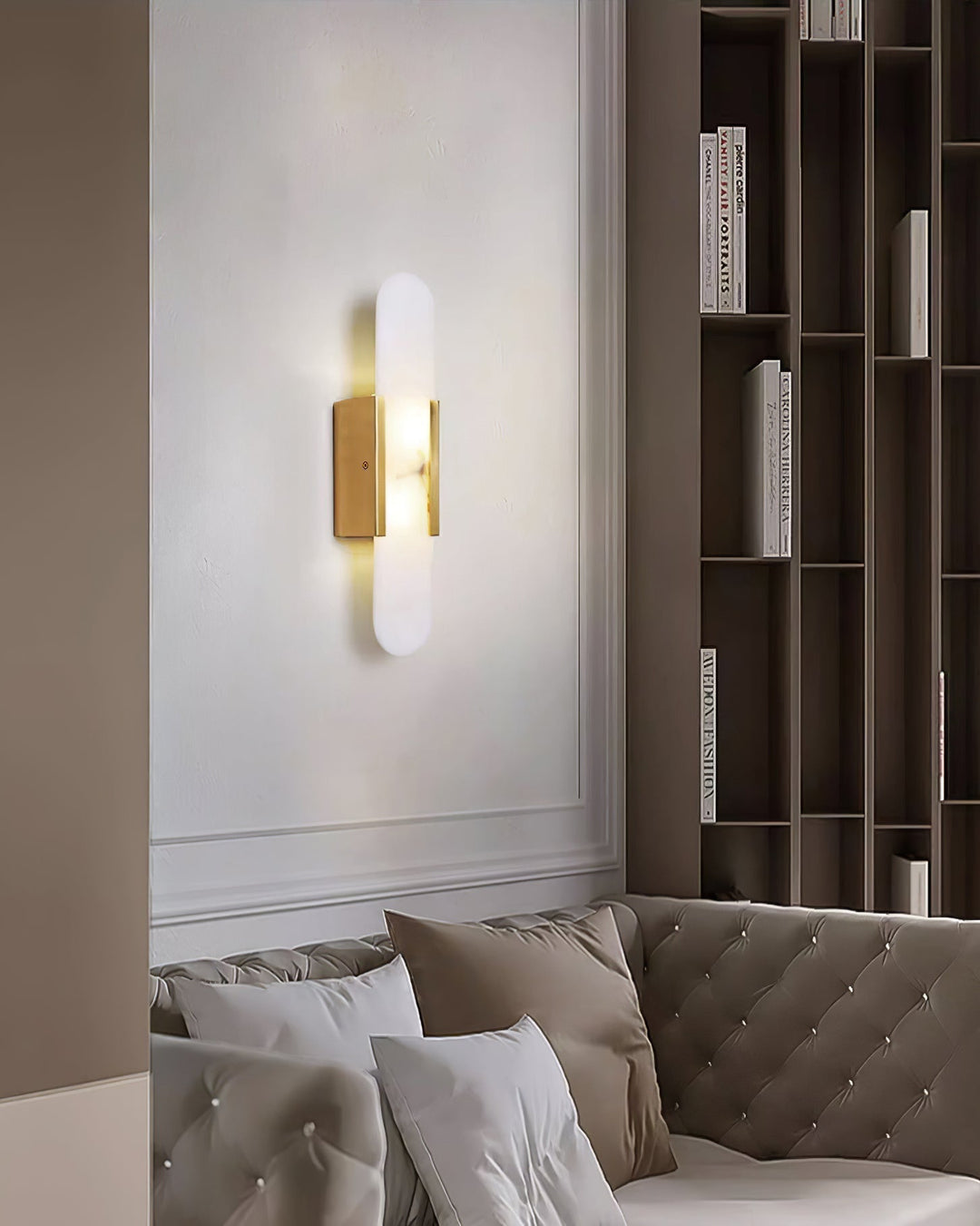 Vägglampa i Alabast | Elegant Design | Tidlös Skönhet
