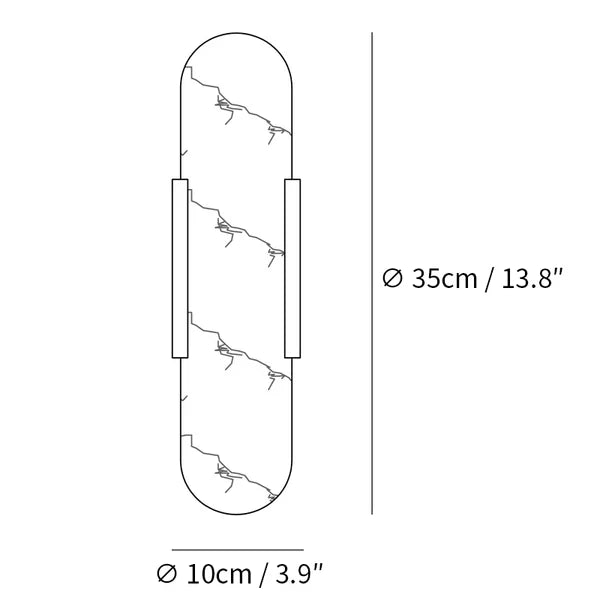 Vägglampa i Alabast | Elegant Design | Tidlös Skönhet