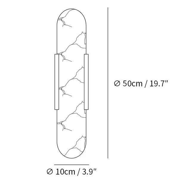 Vägglampa i Alabast | Elegant Design | Tidlös Skönhet
