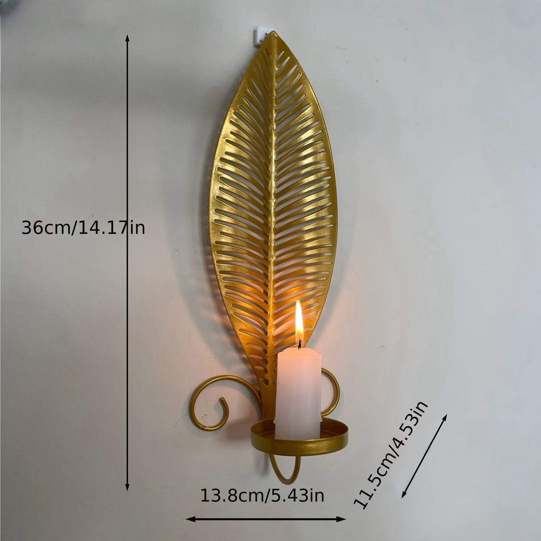 Elegant Vägglampa med Bladdesign för Snygg Interiör