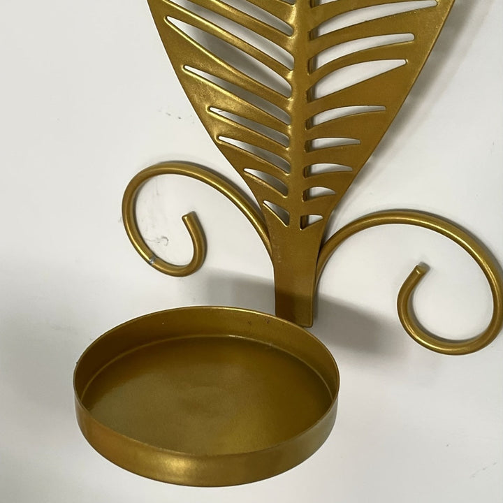 Elegant Vägglampa med Bladdesign för Snygg Interiör