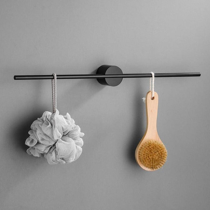 Elegant Håndkleholder med Justerbar Stang – Organiser Badrummet Ditt