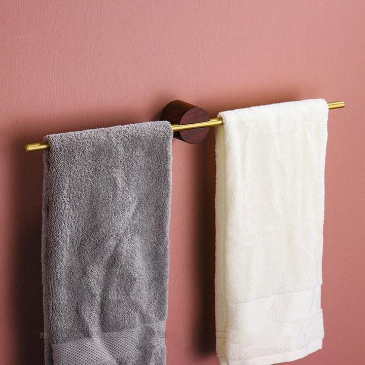 Elegant Håndkleholder med Justerbar Stang – Organiser Badrummet Ditt