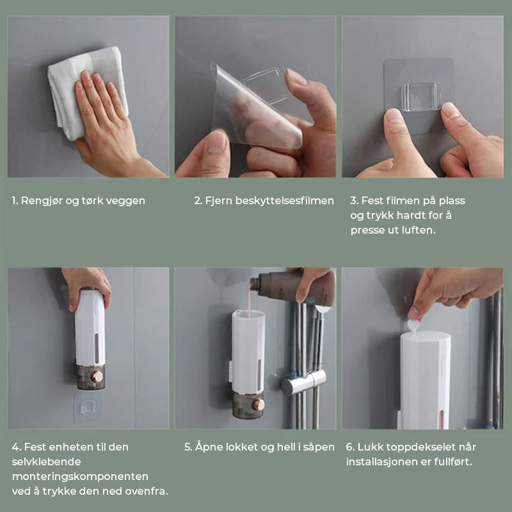 Veggmontert Manuell Såpedispenser - Lyx och Praktisk Design