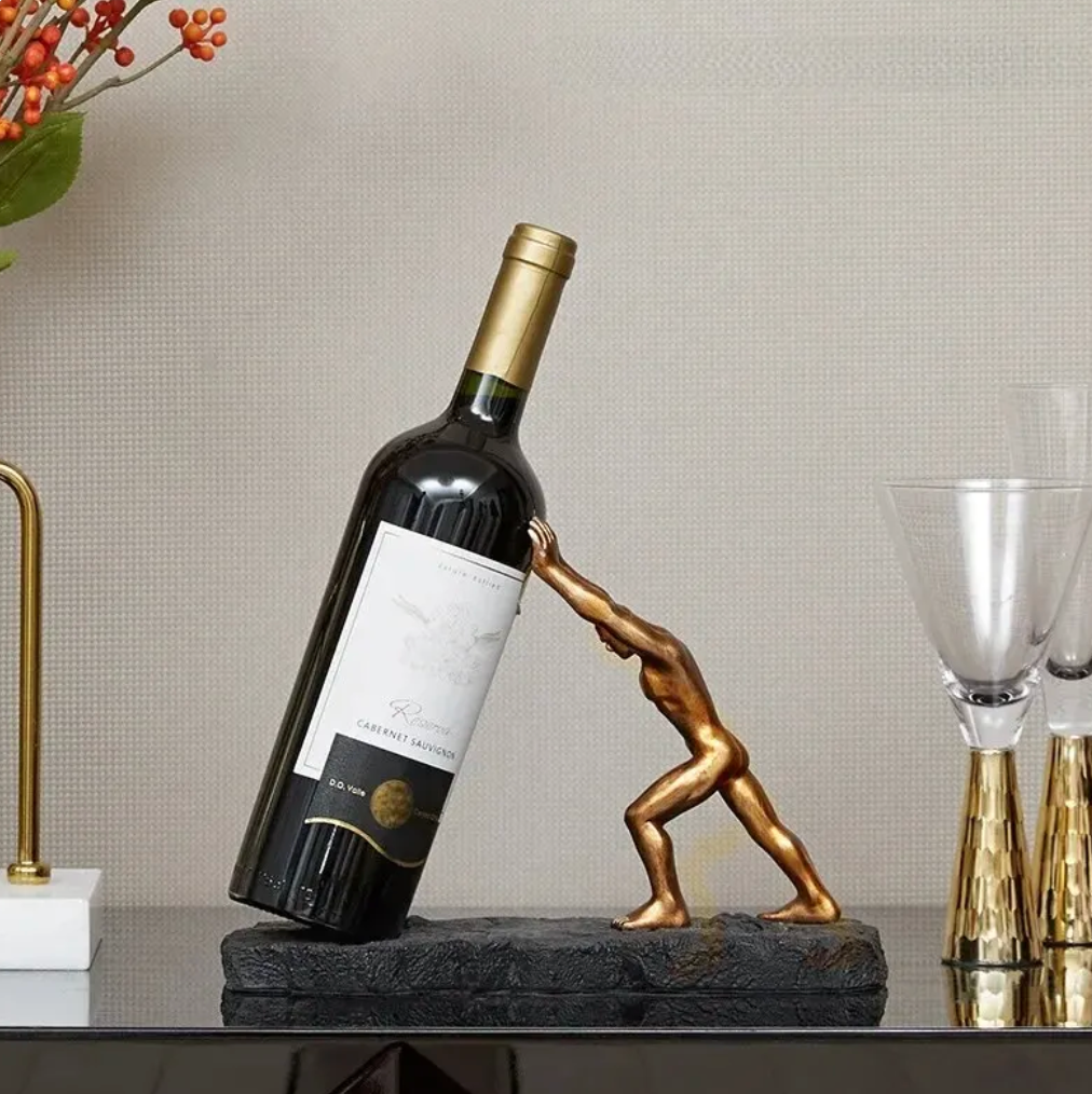 Elegant Vinflaskeholder – Unik Design för Stilfull Servering