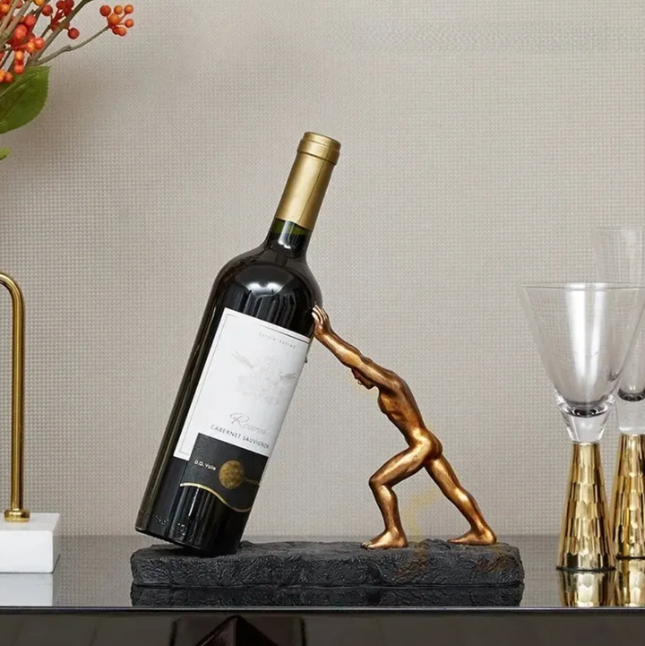 Elegant Vinflaskeholder – Unik Design för Stilfull Servering