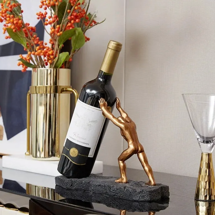 Elegant Vinflaskeholder – Unik Design för Stilfull Servering