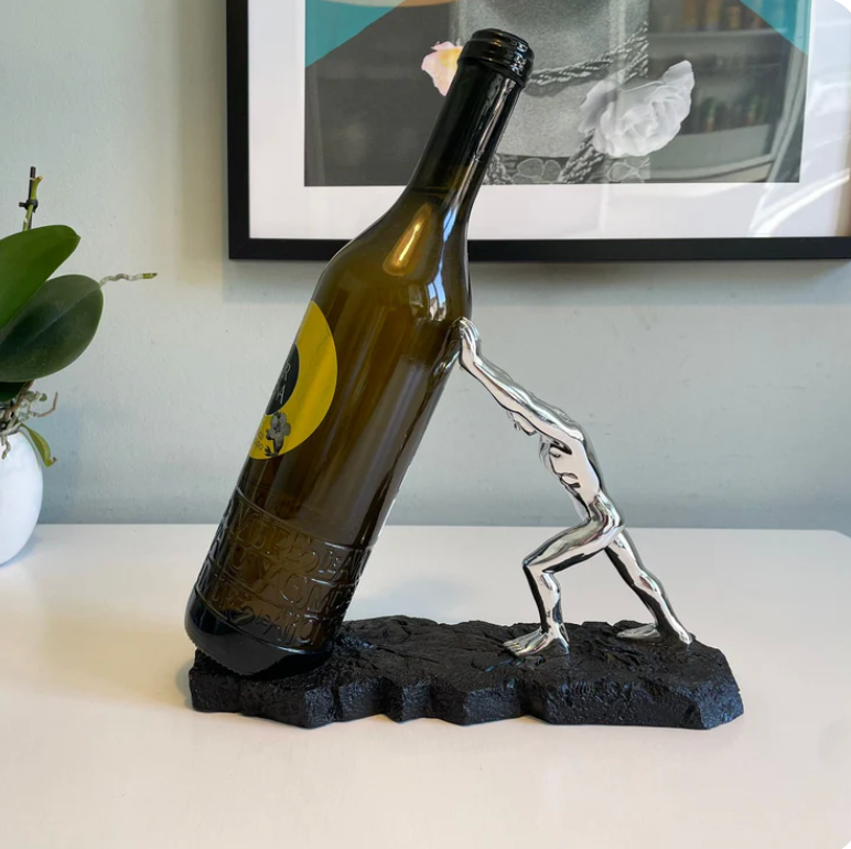 Elegant Vinflaskeholder – Unik Design för Stilfull Servering