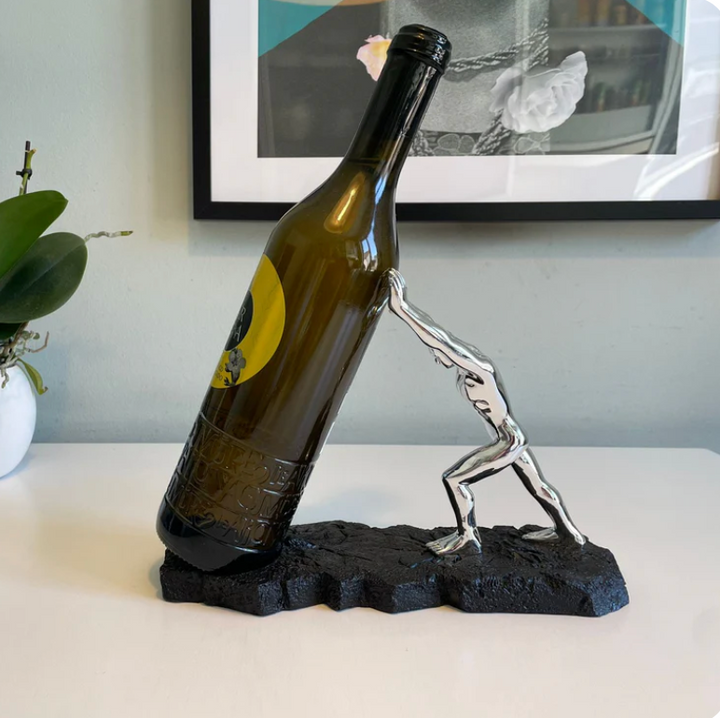 Elegant Vinflaskeholder – Unik Design för Stilfull Servering