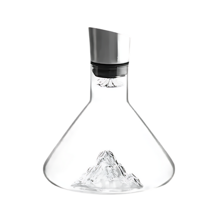 Elegant Vinkaraffel med Lufting och Sedimentfilter