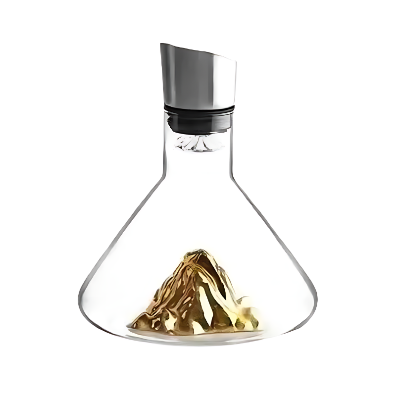 Elegant Vinkaraffel med Lufting och Sedimentfilter