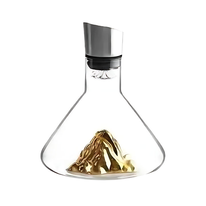 Elegant Vinkaraffel med Lufting och Sedimentfilter