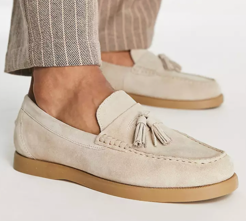 Mokkasiner för Män | Komfort och Stil | Beige Loafers