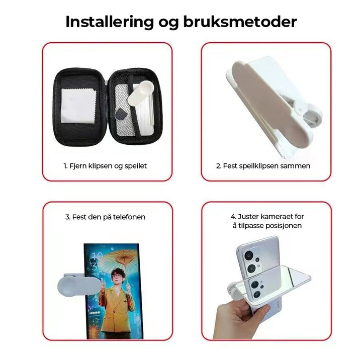 Mobiltelefon Refleksjonskamera - Holdbart Vloggerverktöy