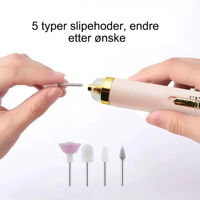 Elektrisk Manikyrsett - Ergonomisk Design | Smertefri Användning