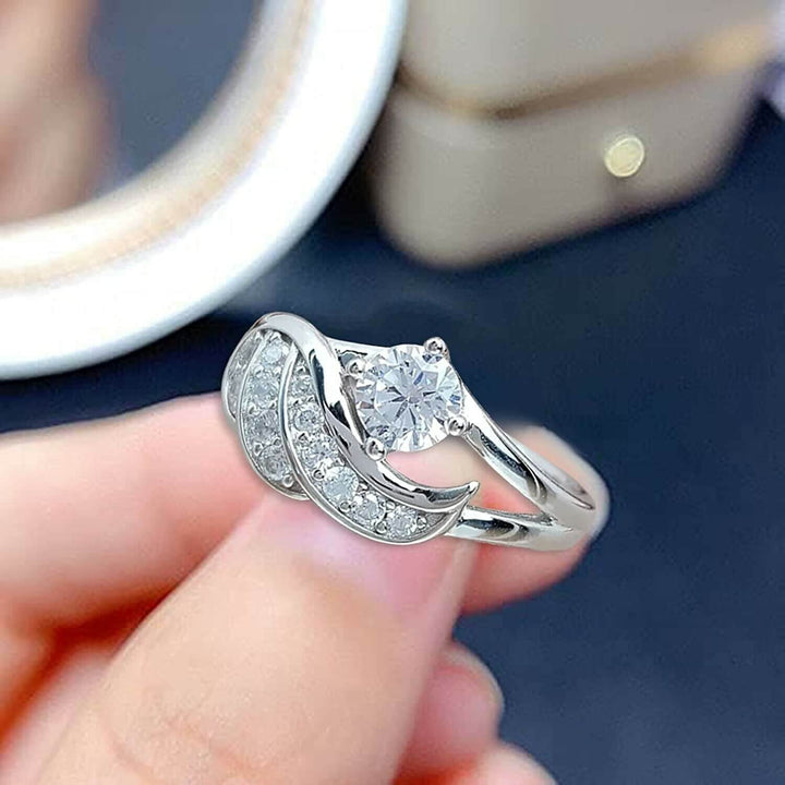 Kvinnor Englens Omfavnelse Ring med Cubic Zirconia