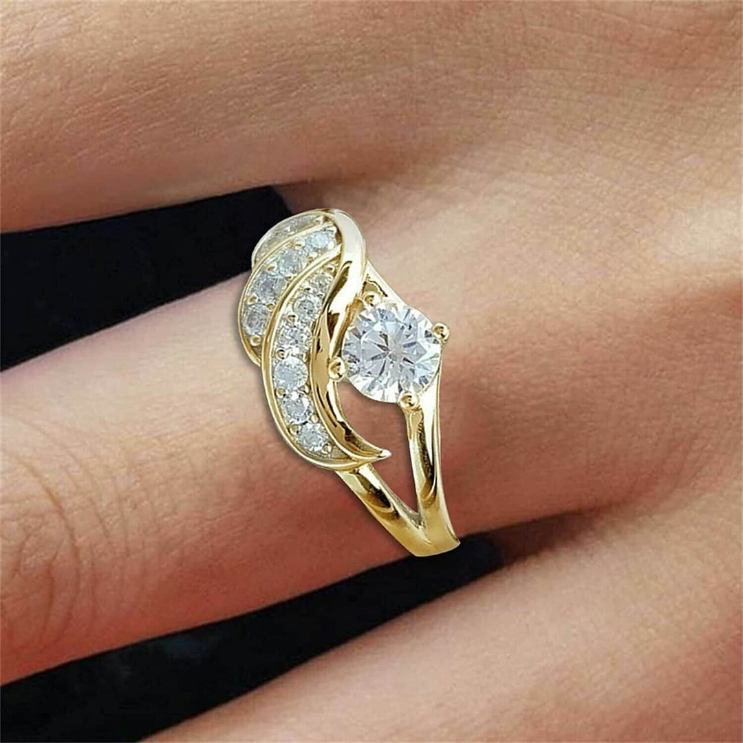 Kvinnor Englens Omfavnelse Ring med Cubic Zirconia
