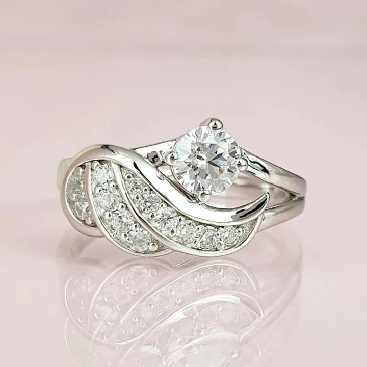 Kvinnor Englens Omfavnelse Ring med Cubic Zirconia