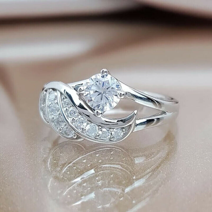 Kvinnor Englens Omfavnelse Ring med Cubic Zirconia
