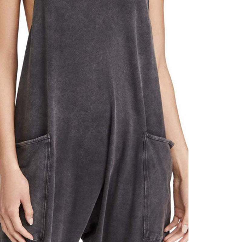 Enkel Jumpsuit med V-hals - Komfort och Stil