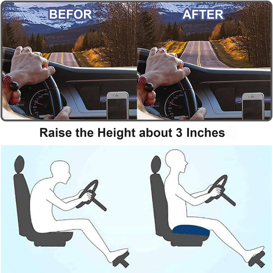 Unisex Ergonomisk Bilsetepute för Optimal Kjörekomfort